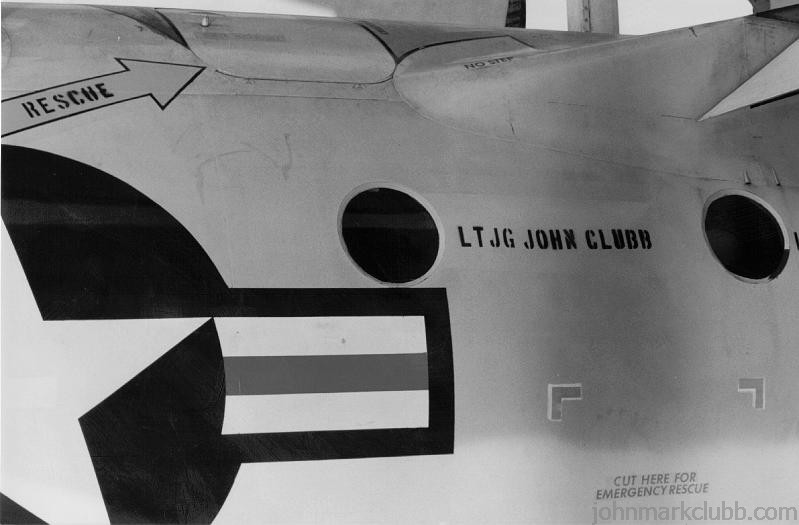 JMC 1986.JPG - John's name on the side of an E-2C Hawkeye onboard USS Carl Vinson in the Indian Ocean 1986